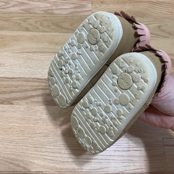 Carter’s Unicorn Ankle Boots Sz 5.5 Brown Girls Baby Brown Pink - Picture 5 of 8